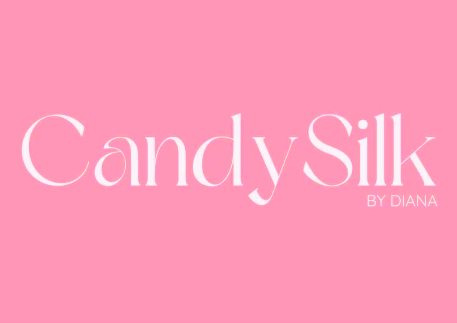 logo candysilk rose et blanc